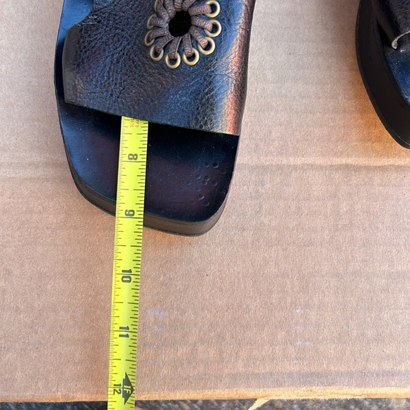 CALLEN CORDERO Leather Platform Sandals Sz 5 - Picture 10 of 12